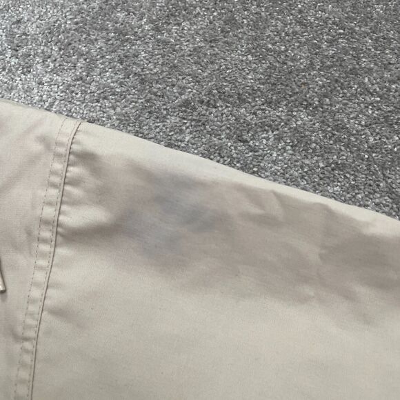 St. John's Bay Hoodie Long coat Jacket Womens Petite Medium Beige Button Casual - Picture 12 of 16